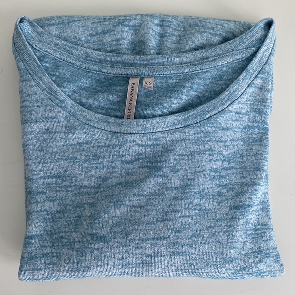 NWOT Banana Republic Soft Jersey High-Low Curved Hem Tee Emerald XS - Picture 1 of 11